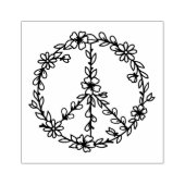 ピースサインウッドアートスタンプ ラバースタンプ (インプリント)