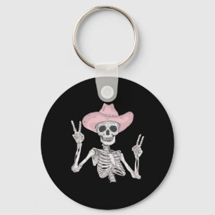 ピースサインカウボーイハットウエスタンメキシコハロウィーン キーホルダー