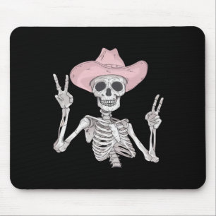 ピースサインカウボーイハットウエスタンメキシコハロウィーン マウスパッド