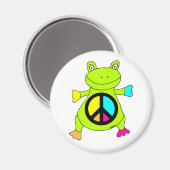 ピースサインカエル マグネット (正面/裏面)
