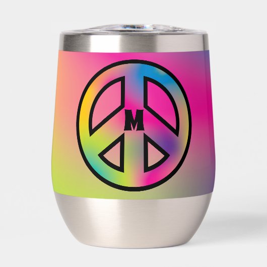 ピースサインカスタムイニシャル (正面)