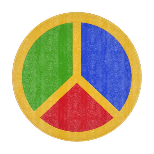 ピースサインカラフルカットボード カッティングボード (正面)