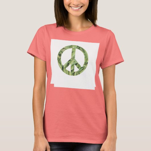ピースサイングリーンビーンズTシャツ Tシャツ (正面)