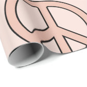 ピースサインステンレスグルービーヒッピーデザイン ラッピングペーパー (ロールコーナー)