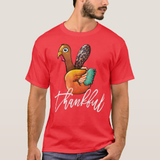 ピースサイントルコノックサンクフル秋秋サンクスギビン Tシャツ