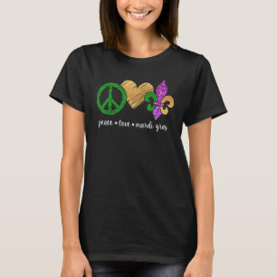 ピースサインハートフルーアデライスヒッパイピースラブマ Tシャツ