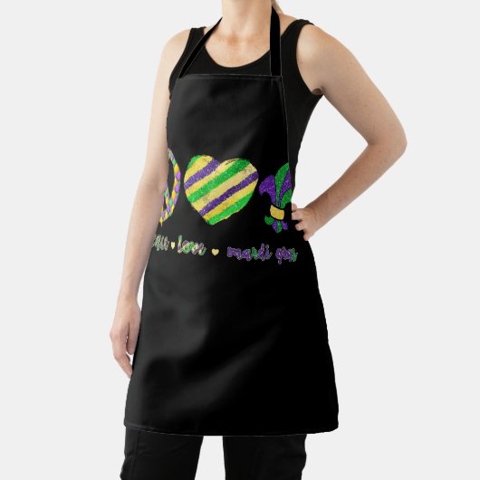 ピースサインハートフルーアデライスヒッパイピースラブ エプロン (インサイチュ)