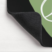 ピースサインハート マウスパッド (コーナー)