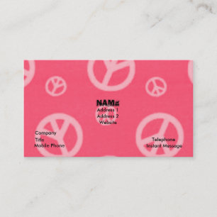 ピースサインビジネス及びテレホンカード 名刺