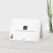 ピースサインピかわいらしンクフローラ感動的おもしろい カード (裏面)