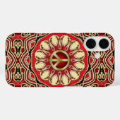 ピースサインピンクサンiphone 4 ケース Case-Mate iPhoneケース (裏面 (横))