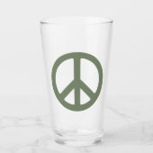 ピースサインピント飲みガラス タンブラーグラス (正面)