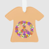 ピースサインフローラオンピーチ オーナメント (裏面)