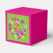 ピースサインフローラオンライムグリーン フェイバーボックス (裏面サイド)