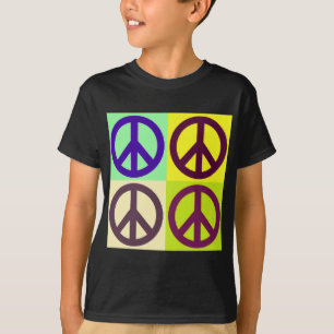 ピースサインポップ・アートのアート Tシャツ