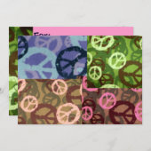 ピースサインミックス招待状 招待状 (正面/裏面)