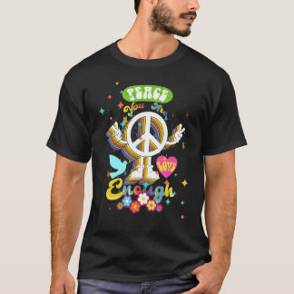 ピースサインラブ60s 70s クール 60s 70sヒッピー・コスタム tシャツ