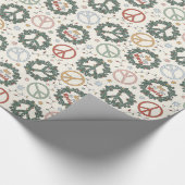 ピースサインリースラッピング紙 ラッピングペーパー (角)