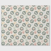 ピースサインリースラッピング紙 ラッピングペーパー (フラット)