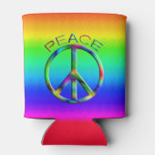 ピースサインレインボーヒッピー 缶クーラー (裏面)