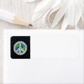 ピースサイン差出人住所ラベル ラベル (インサイチュ)
