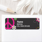 ピースサイン差出人住所ラベル ラベル (インサイチュ)