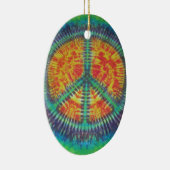 ピースサイン絞り染めファットディーズ セラミックオーナメント (右)