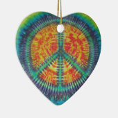 ピースサイン絞り染めファットディーズ セラミックオーナメント (右)