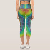 ピースサイン絞り染め カプリレギンス (裏面)