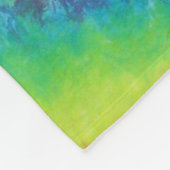 ピースサイン絞り染め フリースブランケット (角)