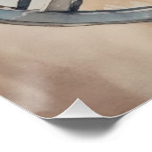 ピースサイン絵を描ウォーターカラー ポスター (コーナー)