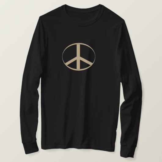ピースサイン長袖Tシャツ Tシャツ (デザイン正面)