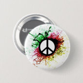 ピースサイン1 缶バッジ (正面&裏面)