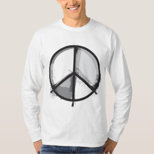 ピースサイン-グランジな代わりとなるパンク Tシャツ