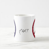 ピースサイン コーヒーマグカップ (中央)
