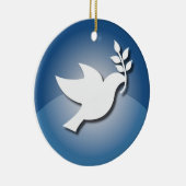 ピースサイン セラミックオーナメント (右)