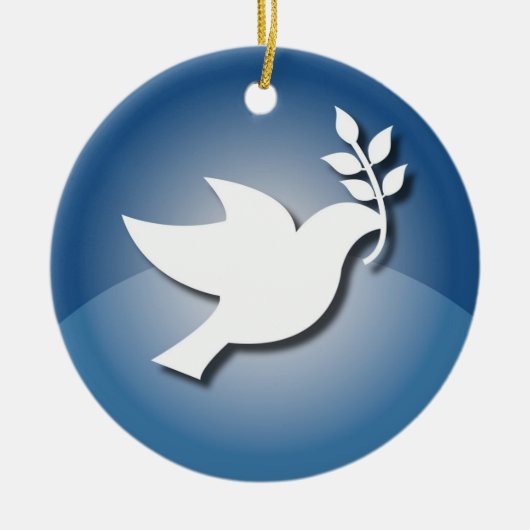 ピースサイン セラミックオーナメント (正面)