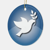 ピースサイン セラミックオーナメント (左)