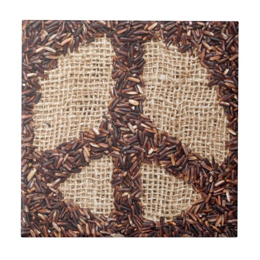 ピースサイン タイル (正面)