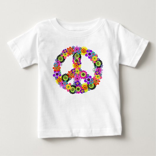 ピースサイン ベビーTシャツ (正面)