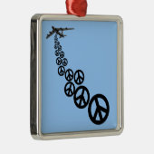 ピースサイン メタルオーナメント (右)