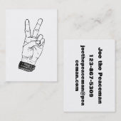 ピースサイン 名刺 (正面/裏面)
