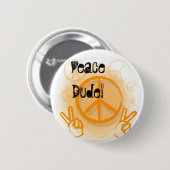 ピースサイン 缶バッジ (正面&裏面)