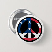 ピースサイン 缶バッジ (正面&裏面)