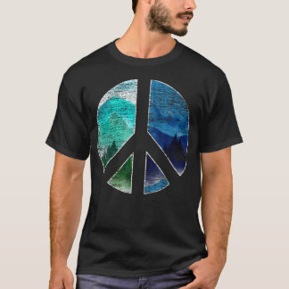 ピースサイン 自然 野生生物 風景 Tシャツ