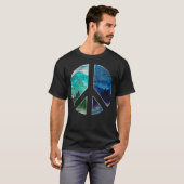 ピースサイン 自然 野生生物 風景 Tシャツ (正面フル)