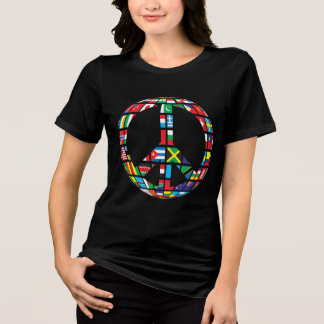 ピースサイン Tri-Blend Tシャツ