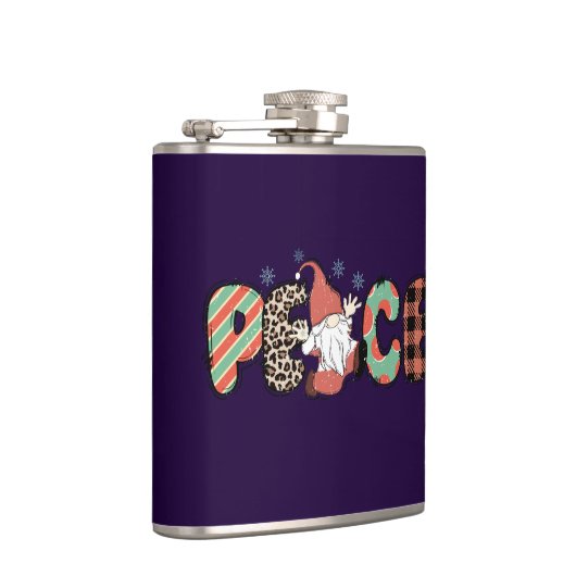 ピースサンタ格言ホリデークリスマスギフト フラスク (右)