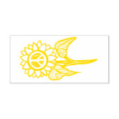 ピースサンフラワーガーデンサンフラワーガーデニング セルフインキングスタンプ (デザイン)