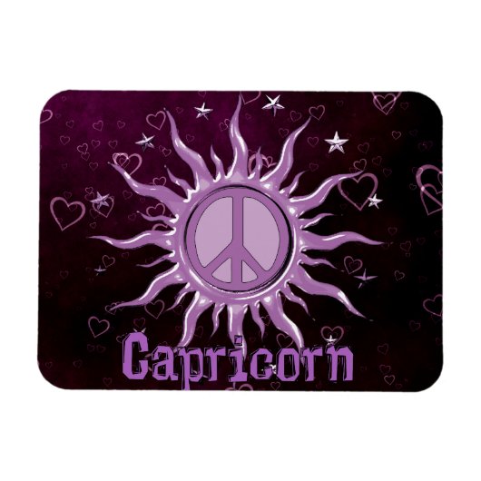ピースサン山羊座 マグネット (横)